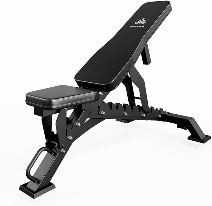 MAJOR FITNESS Weight Bench, Adjustable Workout Bench for Strength Training, Bench Press, and Full... | Amazon (US)