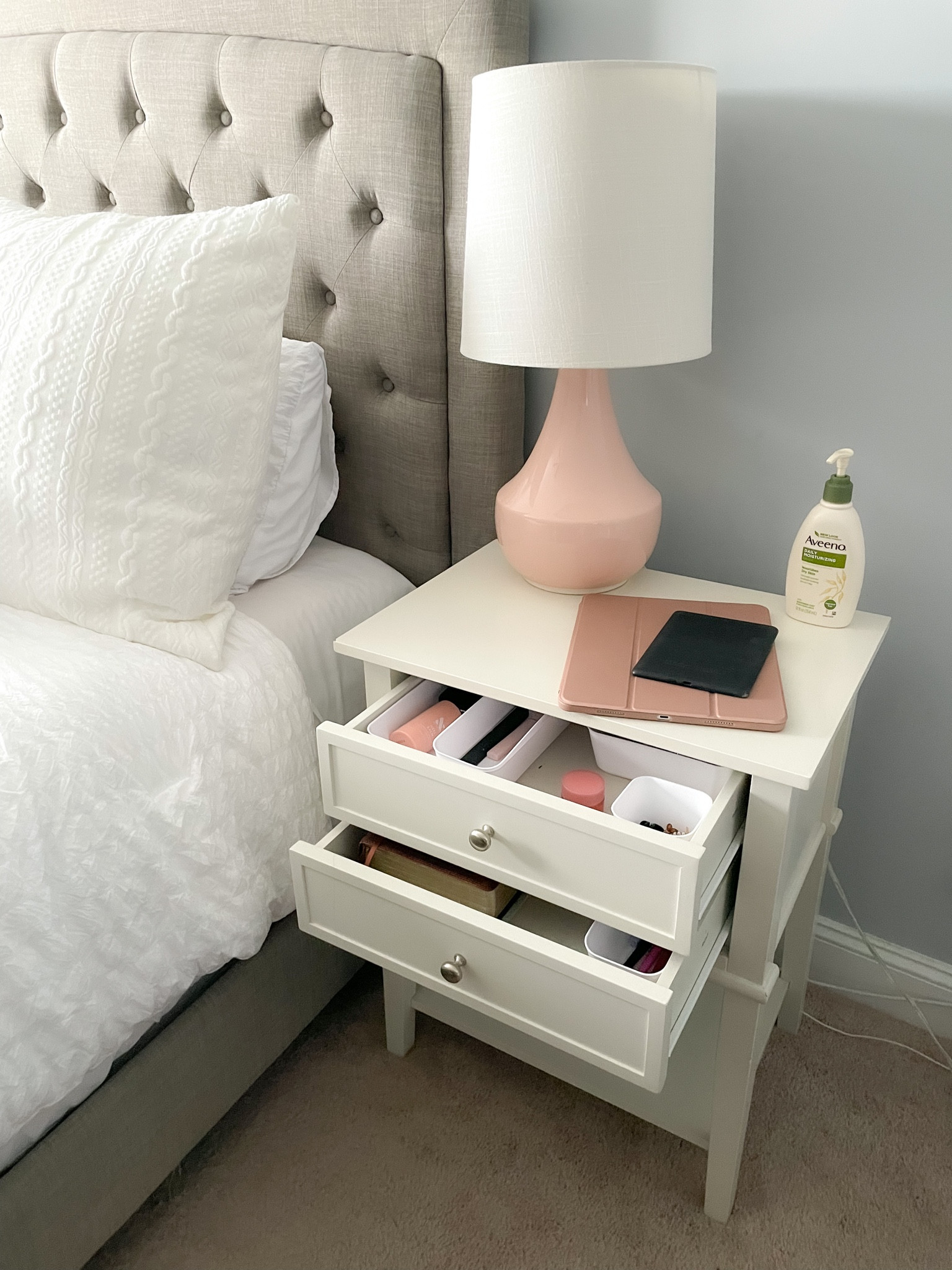 I decluttered my nightstand and it looks so much better now! 

#LTKfamily #LTKhome