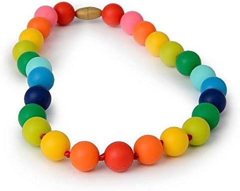 Amazon.com : Juniorbeads by Chewbeads Christopher Jr. Necklace, 100% Safe Silicone - Multi : Baby | Amazon (US)