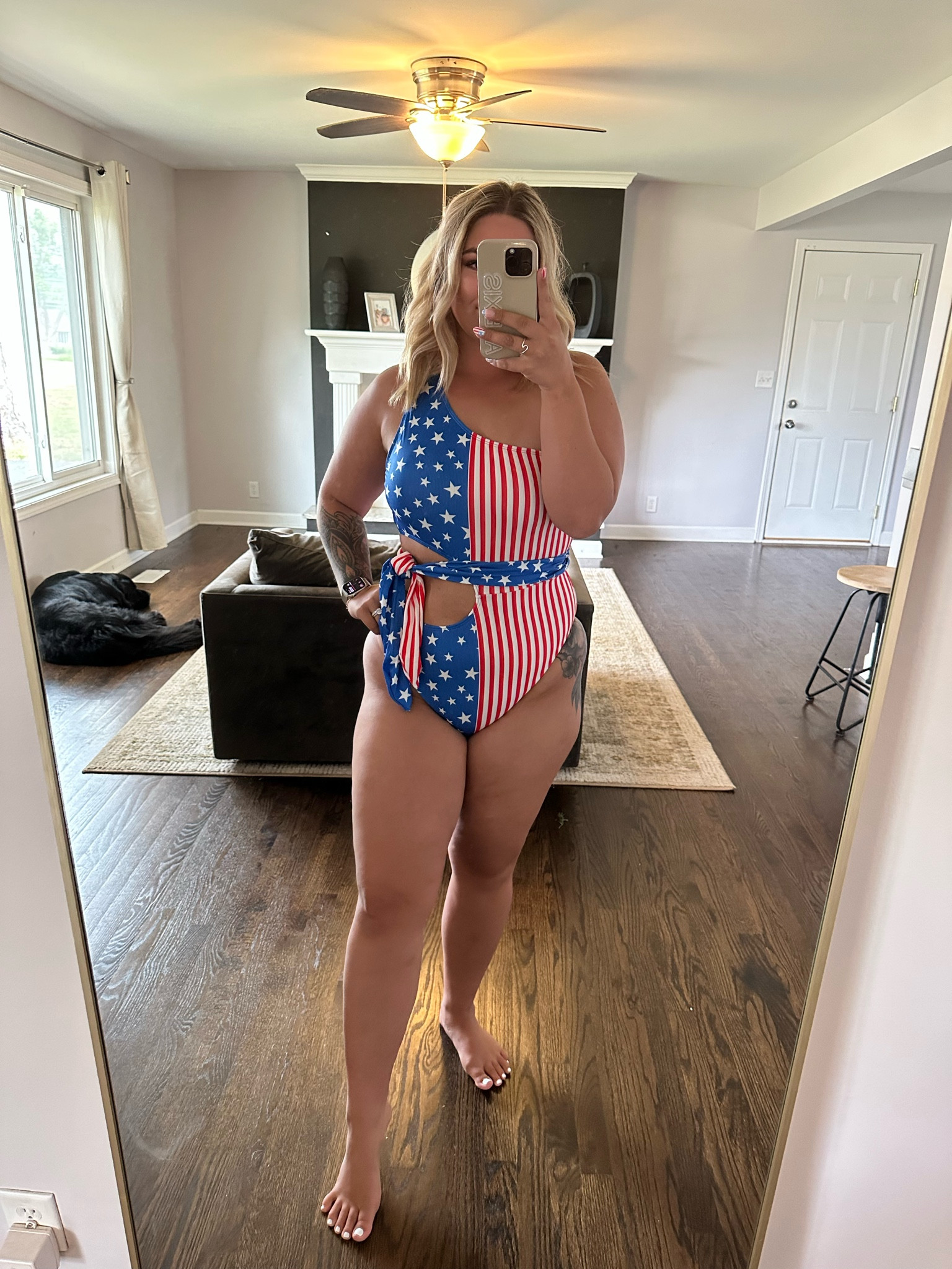 Red, white & blue swim! Wearing a size large



#LTKstyletip #LTKSeasonal #LTKswim