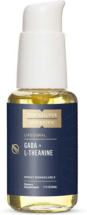 Quicksilver Scientific Liposomal GABA + L Theanine, Calm, 1.7oz / 50ml | Amazon (US)