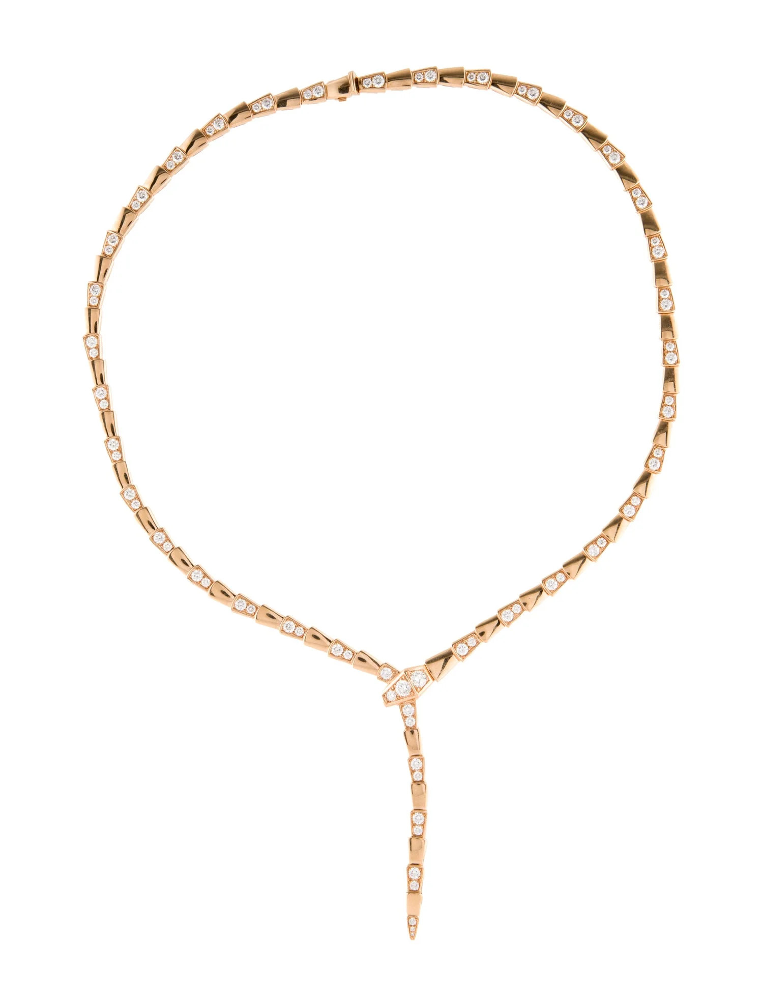 18K Diamond Serpenti Viper Collar Necklace | The RealReal