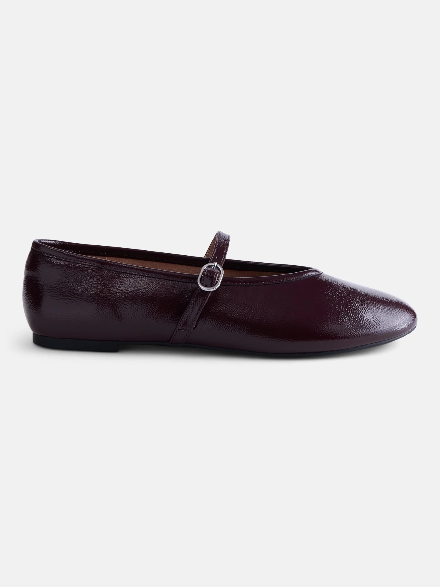 No Boundaries Women's Crinkle Mary Jane Flats | Walmart (US)