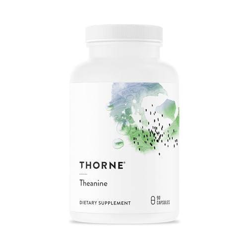 THORNE - Theanine - 200mg of L-Theanine - Support a Healthy Stress Response, Relaxation, and Focus - Increases Brain Alpha-Wave Production* - 90 Capsules | Amazon (US)