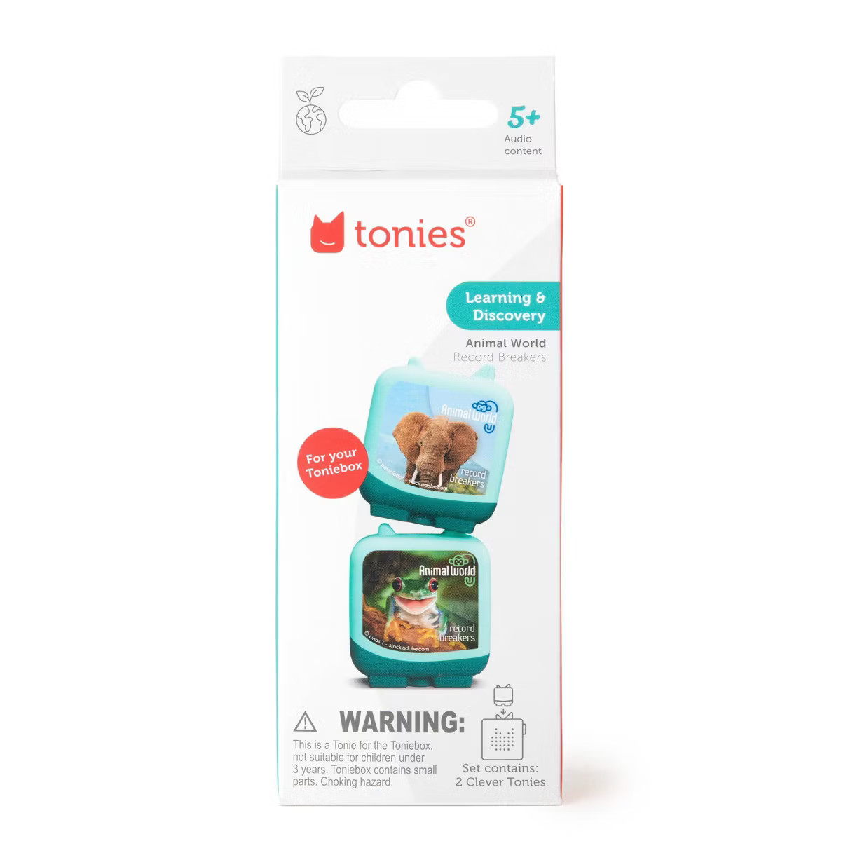 tonies Animal World: Elephant and Frog Clever Tonies - 2pk Set | Target
