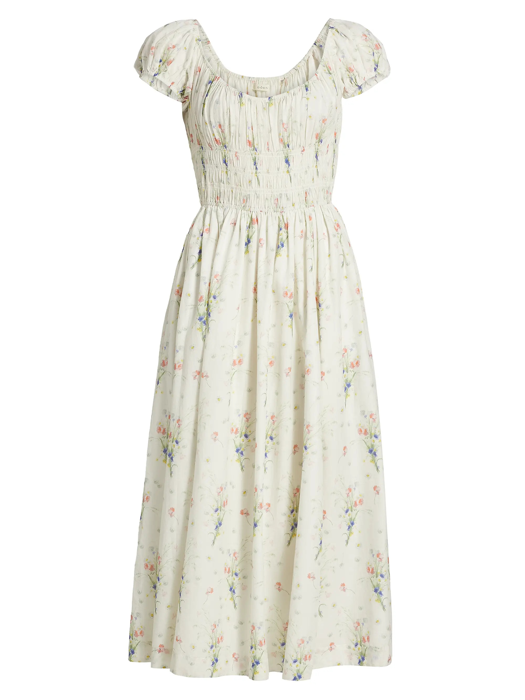 Quinley Floral Cotton Midi-Dress | Saks Fifth Avenue