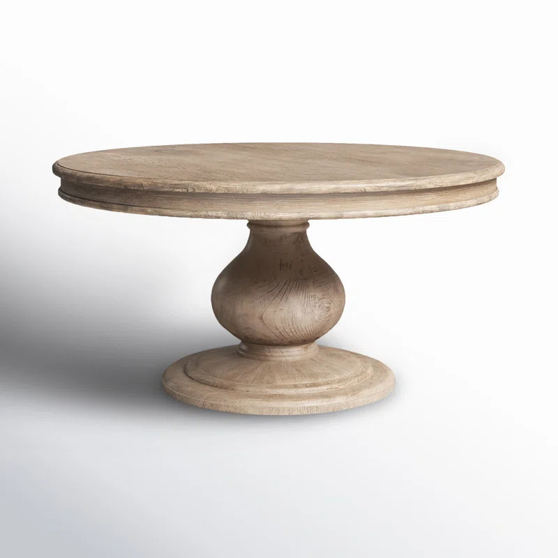 Dadeville Round Solid Wood Dining Table | Wayfair North America