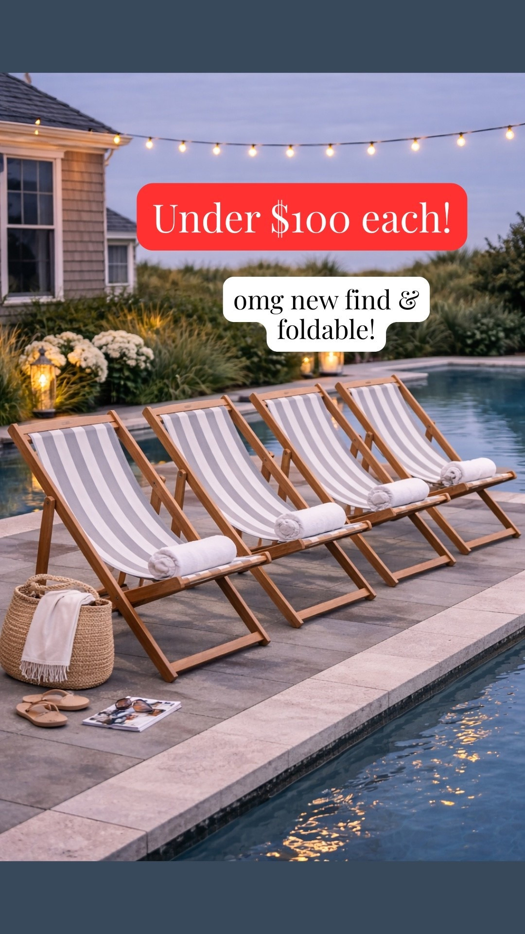 Obsessed with these sling chairs!