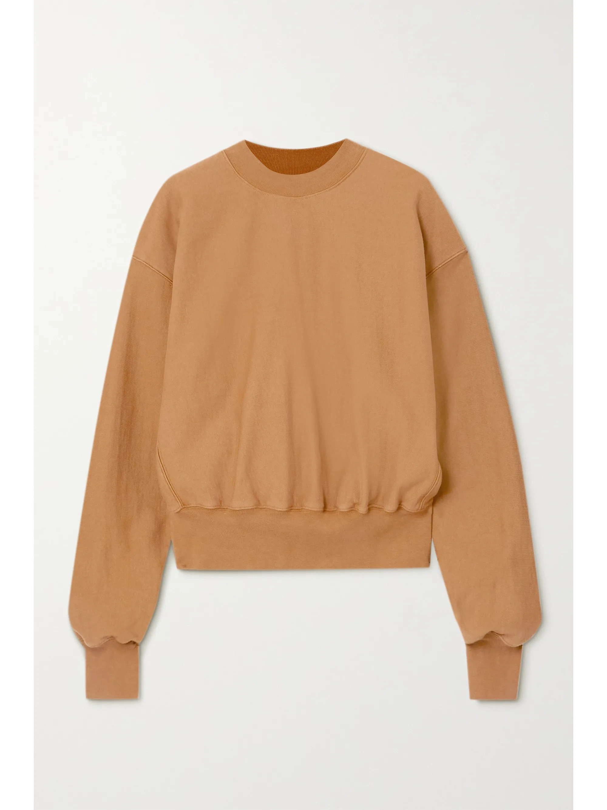 Brown + NET SUSTAIN organic cotton-jersey sweatshirt | Bassike | NET-A-PORTER | NET-A-PORTER (UK & EU)