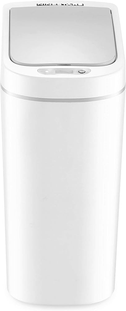 NINESTARS AMZ-7-2 Bathroom Automatic Infrared Motion Sensor Trash Can, 1.8 Gal 7L, ABS Plastic Tr... | Amazon (US)
