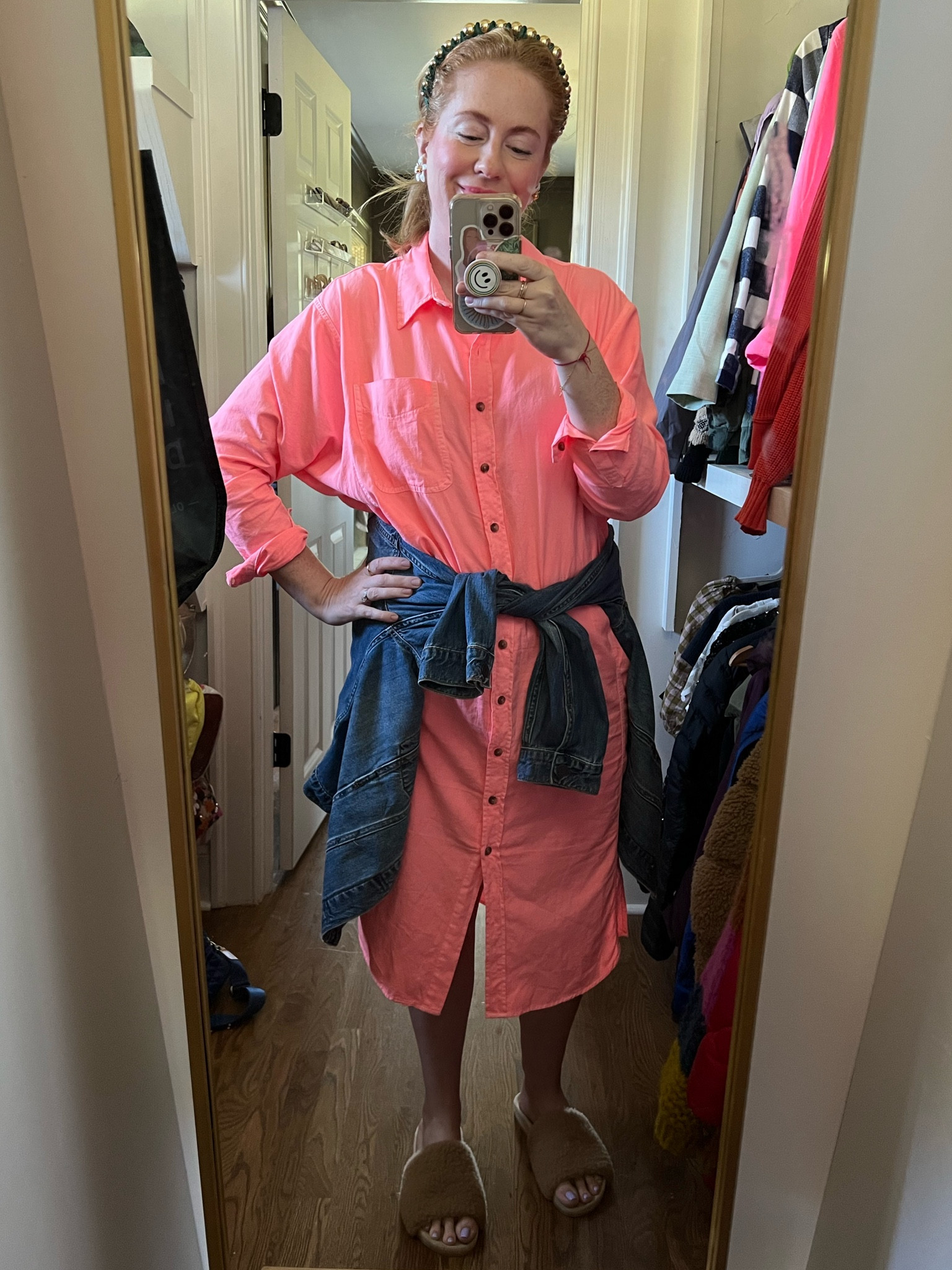 neon is my favorite right now! target dress target cover up neon dress jean jacket fuzzy slides head band

#LTKshoecrush #LTKfit #LTKstyletip