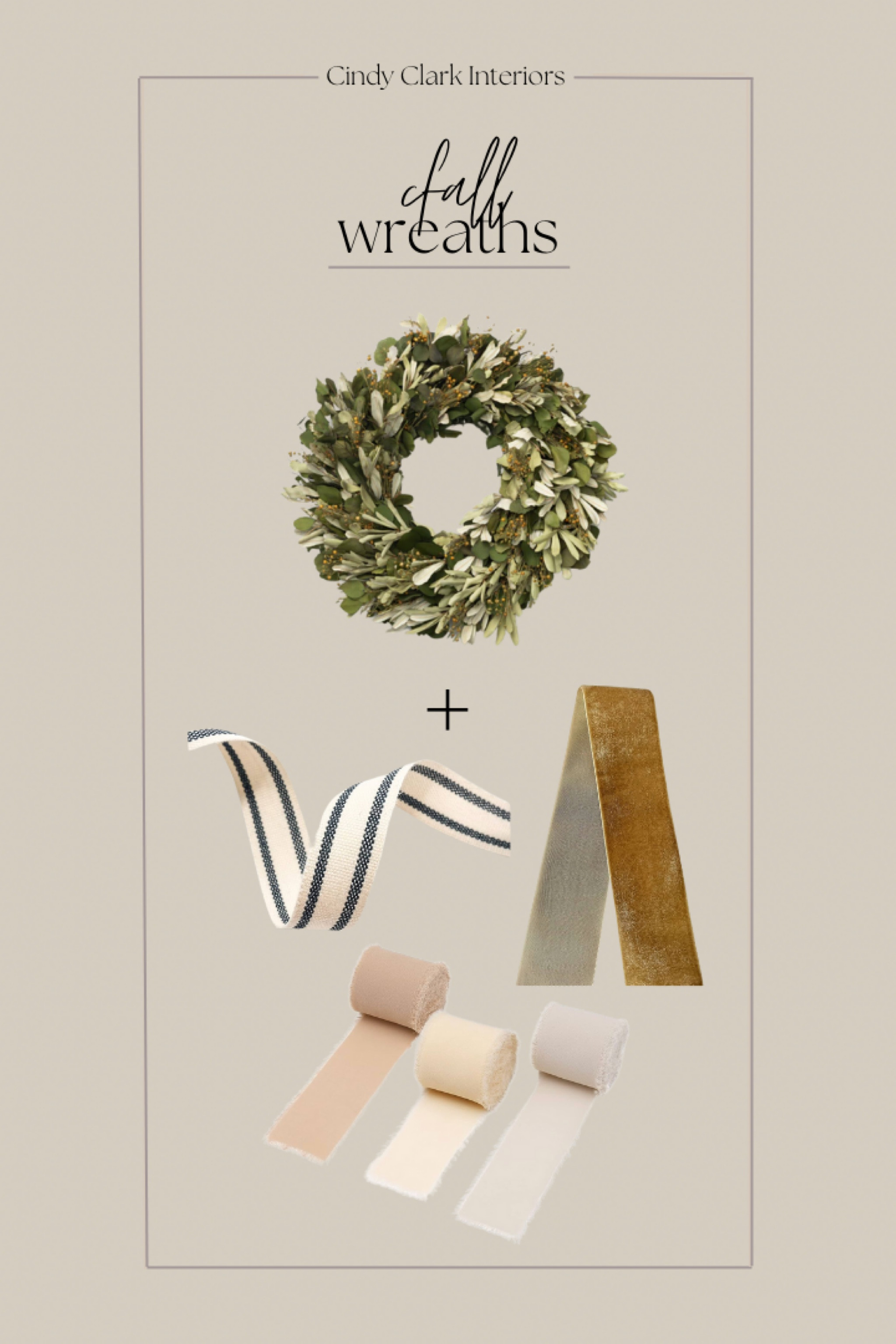 Here are the ribbons I ordered for my fall wreath! I use the khaki velvet one year after year! 

Ribbon, fall wreath, velvet, classic, transitional, Amazon

#LTKSeasonal #LTKhome #LTKFind