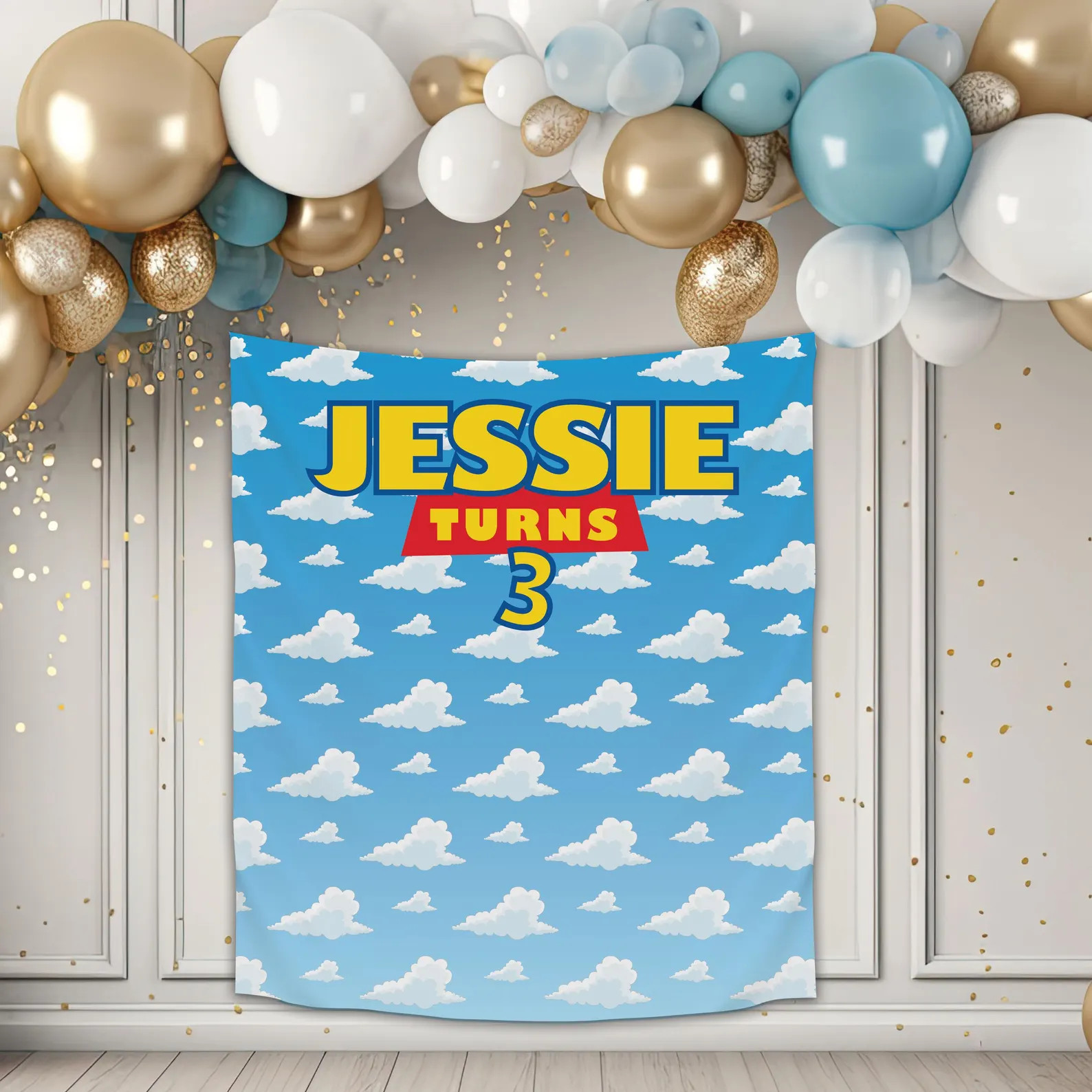 Custom Birthday Story Backdrop, Boy Birthday Party Theme, Toy Birthday Party, Kids Birthday decor... | Etsy (Global)