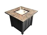 Hiland AFP-STT Slate Tile Top 40,000 BTU Propane Fire Pit, Square Bronze | Amazon (US)