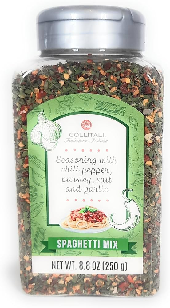 Aglio Olio Pepperoncino Spaghetti Mix Seasoning With Chili Peppers Parsley Salt And Garlic Tradiz... | Amazon (US)