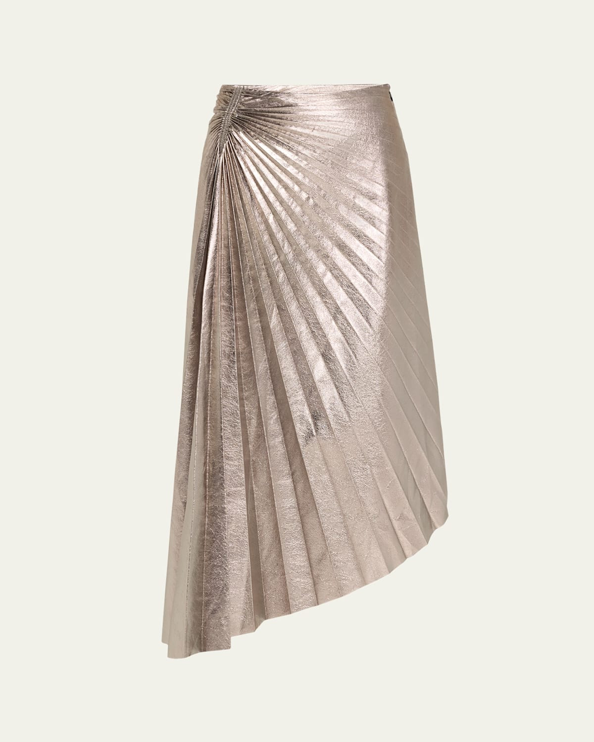Tracy Metallic Vegan Leather Skirt | Bergdorf Goodman