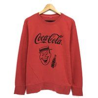 Coca Cola Crewneck Sweatshirt Big Logo Spell Out Pullover/Fashion Style Streetwear Medium Size Drink | Etsy (US)