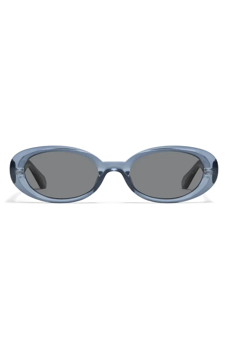 Felt Cute 52mm Gradient Small Oval Sunglasses | Nordstrom