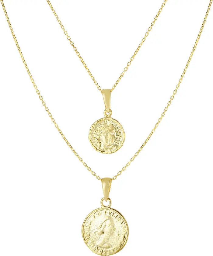 14K Yellow Gold Vermeil Necklace Set | Nordstrom Rack