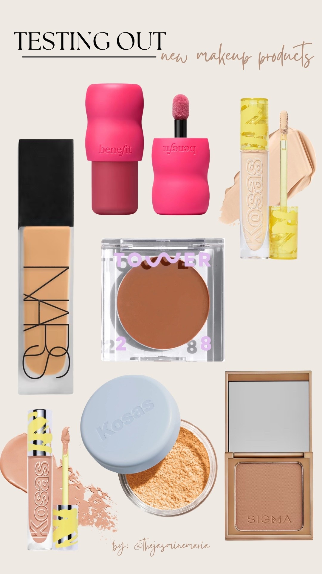 NARS natural matte finish | kosas concealer | tower 28 beauty bronzer | kosas setting powder | benefit cosmetics | benefit cosmetics liquid blushes

#LTKgrwm #LTKBeauty