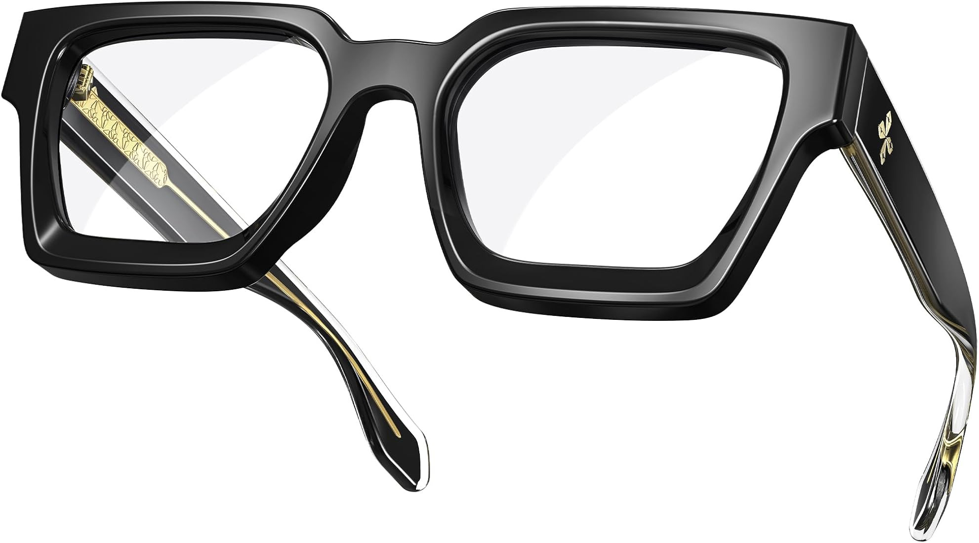 VISOONE Blue Light Blocking Glasses Rectangle Chic Preppy Look MultiColor Frame for Women Men RIV... | Amazon (US)