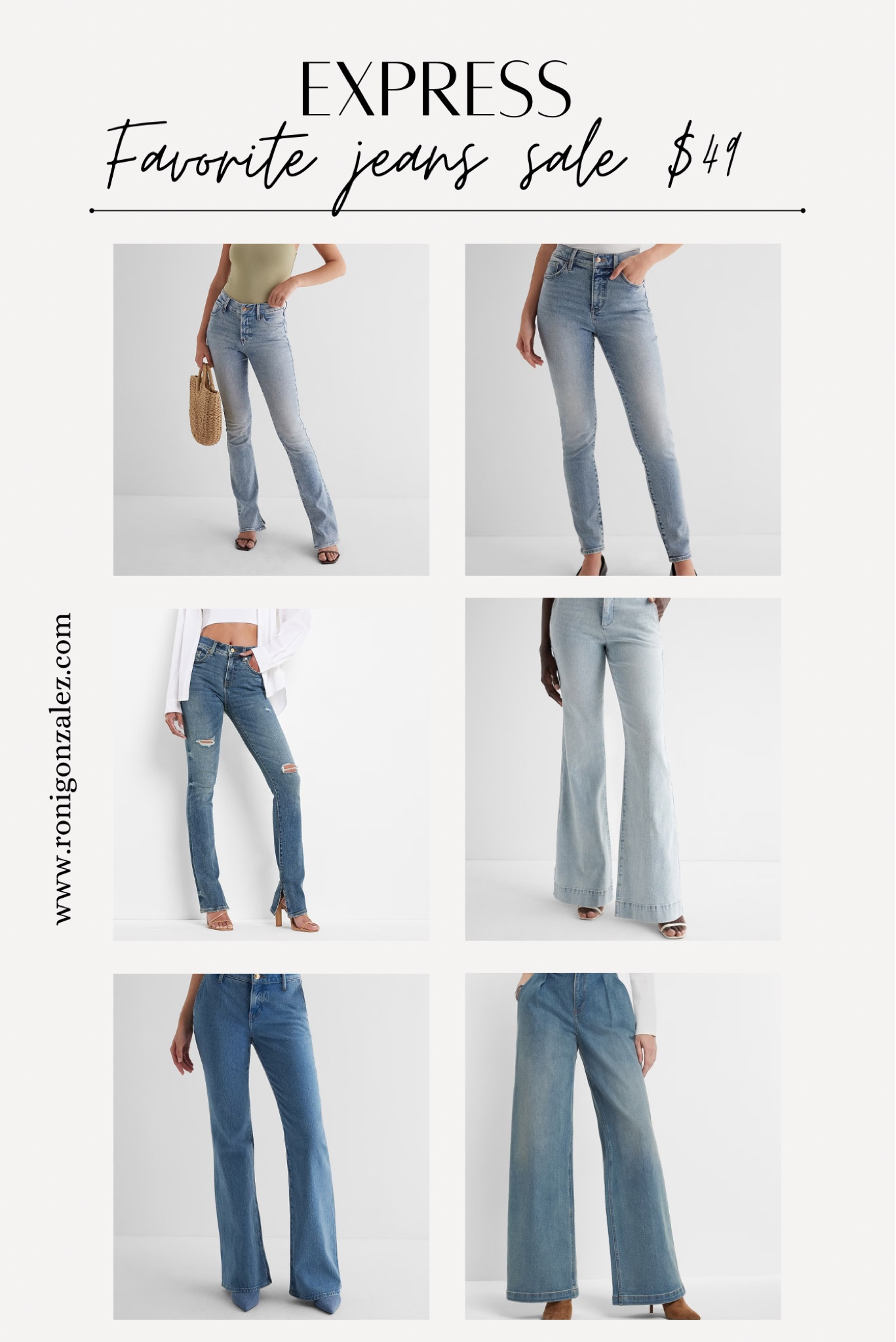 These are some of my favorite Express jeans that are currently on sale for $49. You can dress them up or dress them down. 

#LTKstyletip #LTKunder50 #LTKsalealert