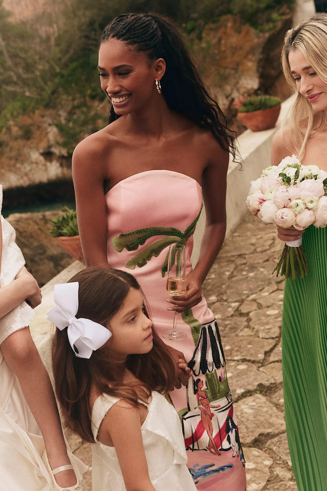 LEO LIN Ava Bustier Strapless Maxi Dress | Anthropologie (US)