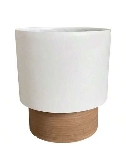 14in Laurie White Resin Planter | SHEIN