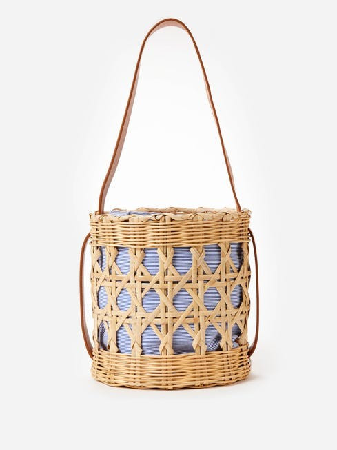 Evelynn Wicker Bucket Bag | J.McLaughlin