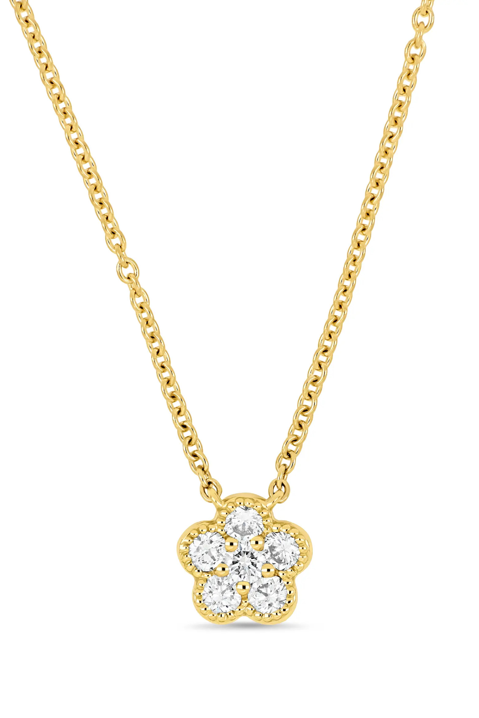 18K Gold Icon Diamond Flower Pendant Necklace (Online Trunk Show) (Women) | Nordstrom | Nordstrom
