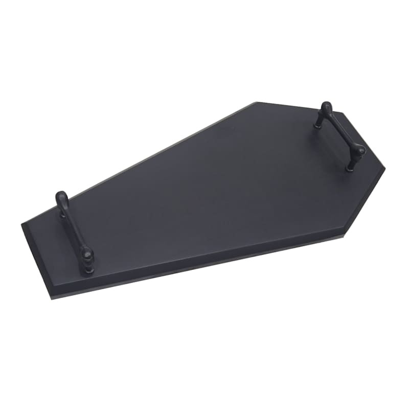 Black Coffin Charcuterie Board with Bone Handles, 24" | At Home