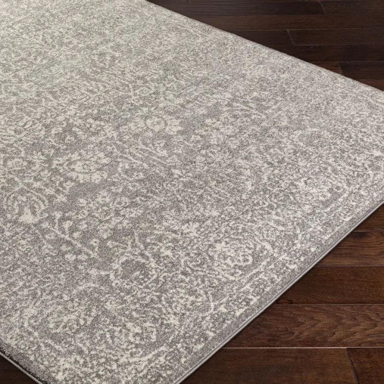 Mosheim Oriental Area Rug in Charcoal/Light Gray/Beige | Wayfair North America