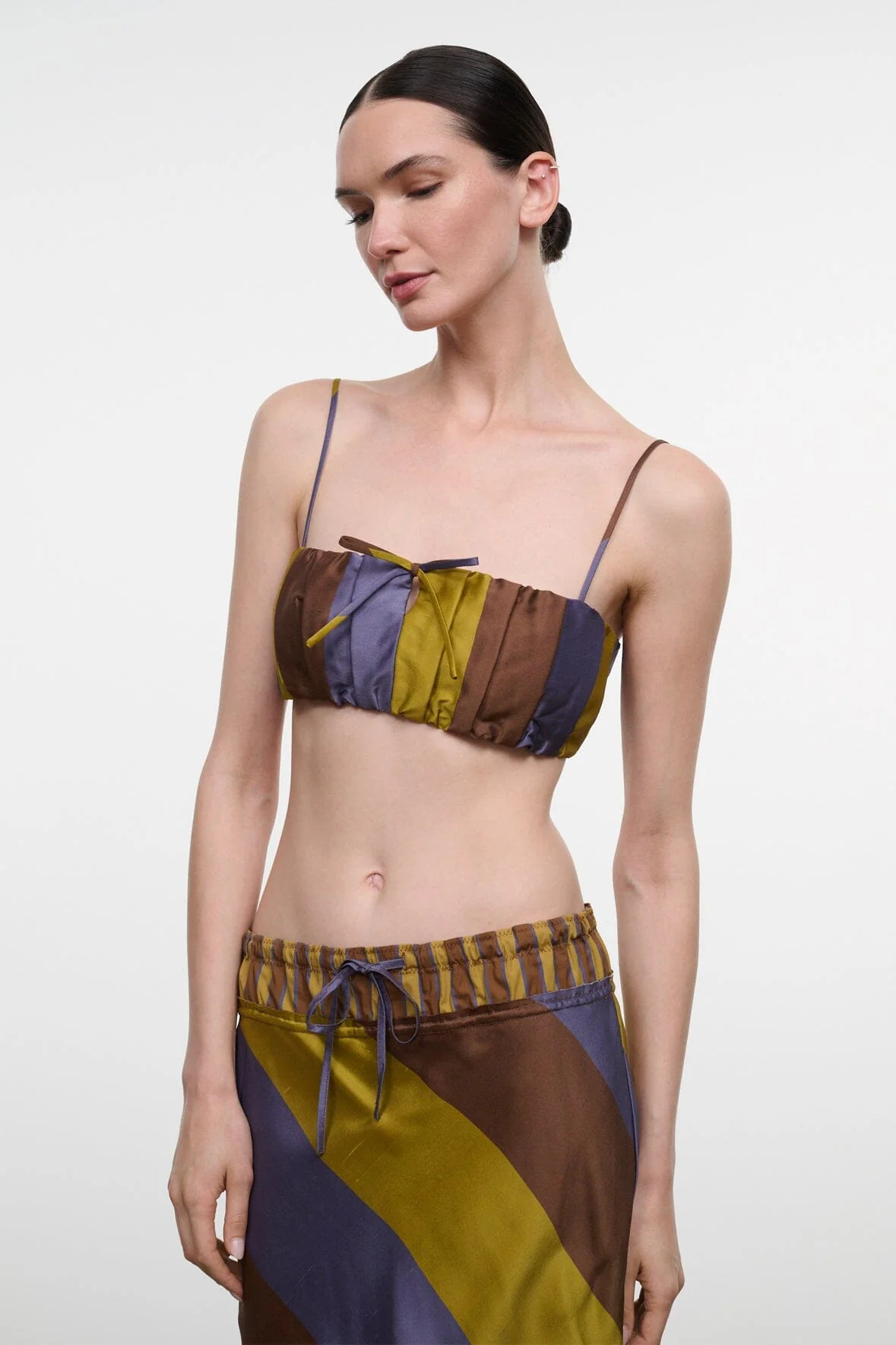 SADE SILK TOP | SIENNA STRIPE | Shop.app