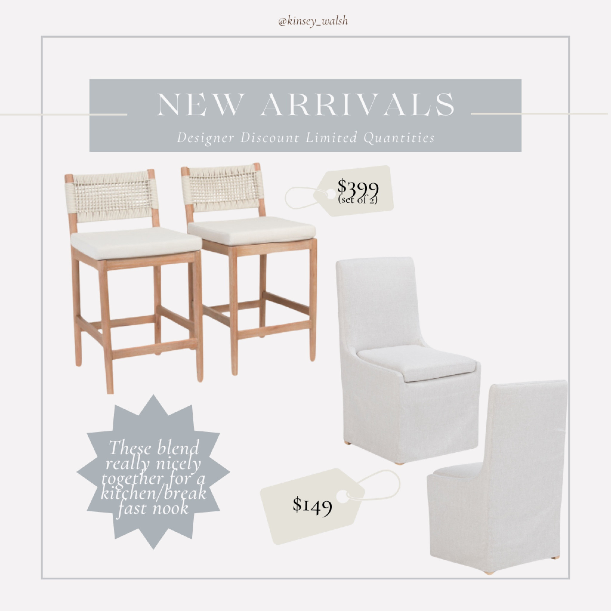 Affordable counter stools and dining chairs on a budget! 

#LTKHome #LTKStyleTip #LTKSaleAlert
