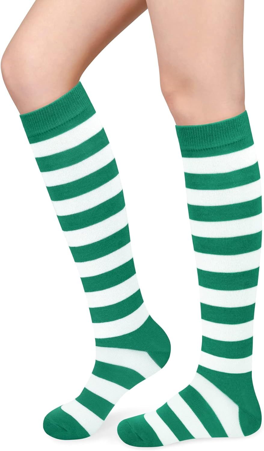 Olreco Knee High Socks for Women Knee Socks Long Socks Striped Tube Socks High Socks Womens Athle... | Amazon (US)