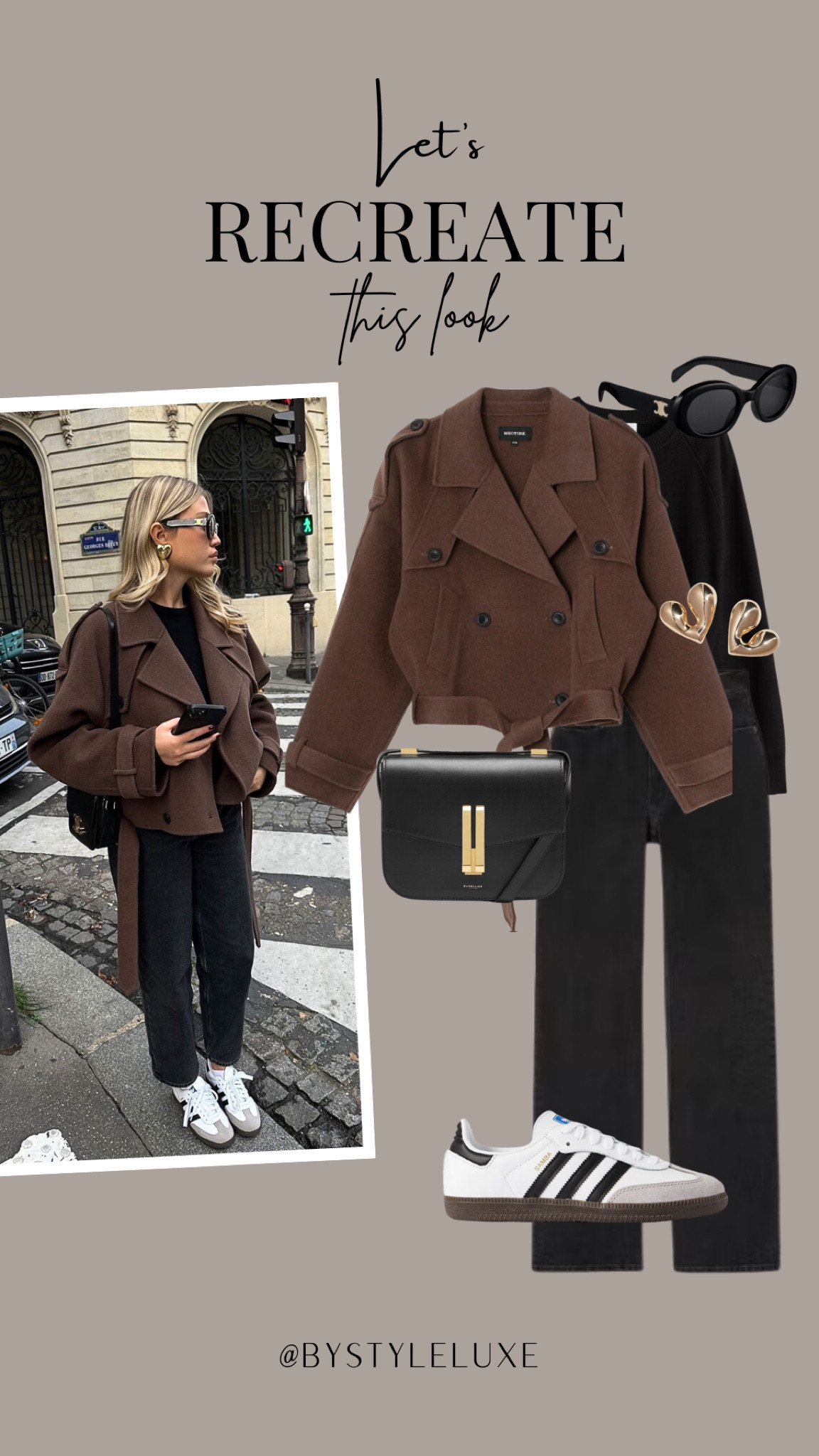 Let’s Recreate This Style - featuring @marine_diet 

#autumnoutfit #adidassamba #wooljacket

#LTKshoes #LTKmodest #LTKautumn