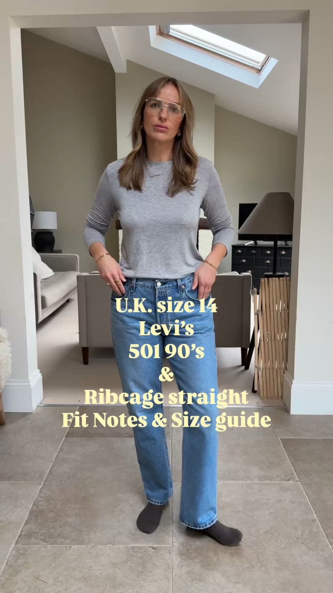 It’s always Levi’s I end up coming back to for a straight leg jeans recommendation so I thought I’d save a little fit and size guide for easy reference. 
Firstly these are ‘feel good’ jeans 
The denim quality and fit is excellent at this price point. Note - I much prefer the no stretch or very low stretch denims - they mould with you , age better and I find hold in or disguise any tummy better. The button fly also helps here - it’s a distraction! 
Ok so
501 90’s - my personal favourite just now . 
Straight leg which sits slouchy and easy through the hip and thigh . The rise is mid at 10.5 inches (not too low and still covers everything you need) 
Button fly 
I’m wearing a 31 wast and 30 leg - I wanted them a touch shorter to wear with socks and clogs and walking boots. ( think about your go to footwear for lengths) they are available in full length and ankle jeans so 5-6 lengths in total . 
Ribcage straight- a very flattering hold it in jean. 
- straight leg ( slightly slimmer than the 501 90’s)
- rise sits high at 14 inches- great for tucking in and good for showing off more of a waist. 
- Fitted through hip and thigh 
- button fly 
-they are available in full length and ankle jeans so 5-6 lengths in total . 
I’m wearing the 31 waist 32 leg - as I wanted them to wear with a low heel boot - but more often wear them turned up with loafers /trainers / clogs etc. 
** I tend to cut my Levi’s hems - they don’t unravel and you can get the exact length you want. ( don’t go to short! Keep them about 1.5 inch above ankle bone shortest!!) this shorter ankle length is good with chunky trainers and boots. 

Generally a 28 fits a 10 , 29 a larger 10 or 11 , 30 a 12. 
I’m usually a U.K. 14 (waist on the smaller end) and the 31 is a perfect fit on me. 
My exact waist measure - 32 inch (smallest part) 
Hips at widest point - 42 inch 
Height - 5ft 7 

The beauty of Levi’s is once you know your size you can easily shop second hand and get some incredible bargains. 

Hope this helped. 

Jeans size guide 
Levi’s jeans 
Ribcage jeans 
501 90’s 


#LTKuk #LTKmidsize #LTKjeans