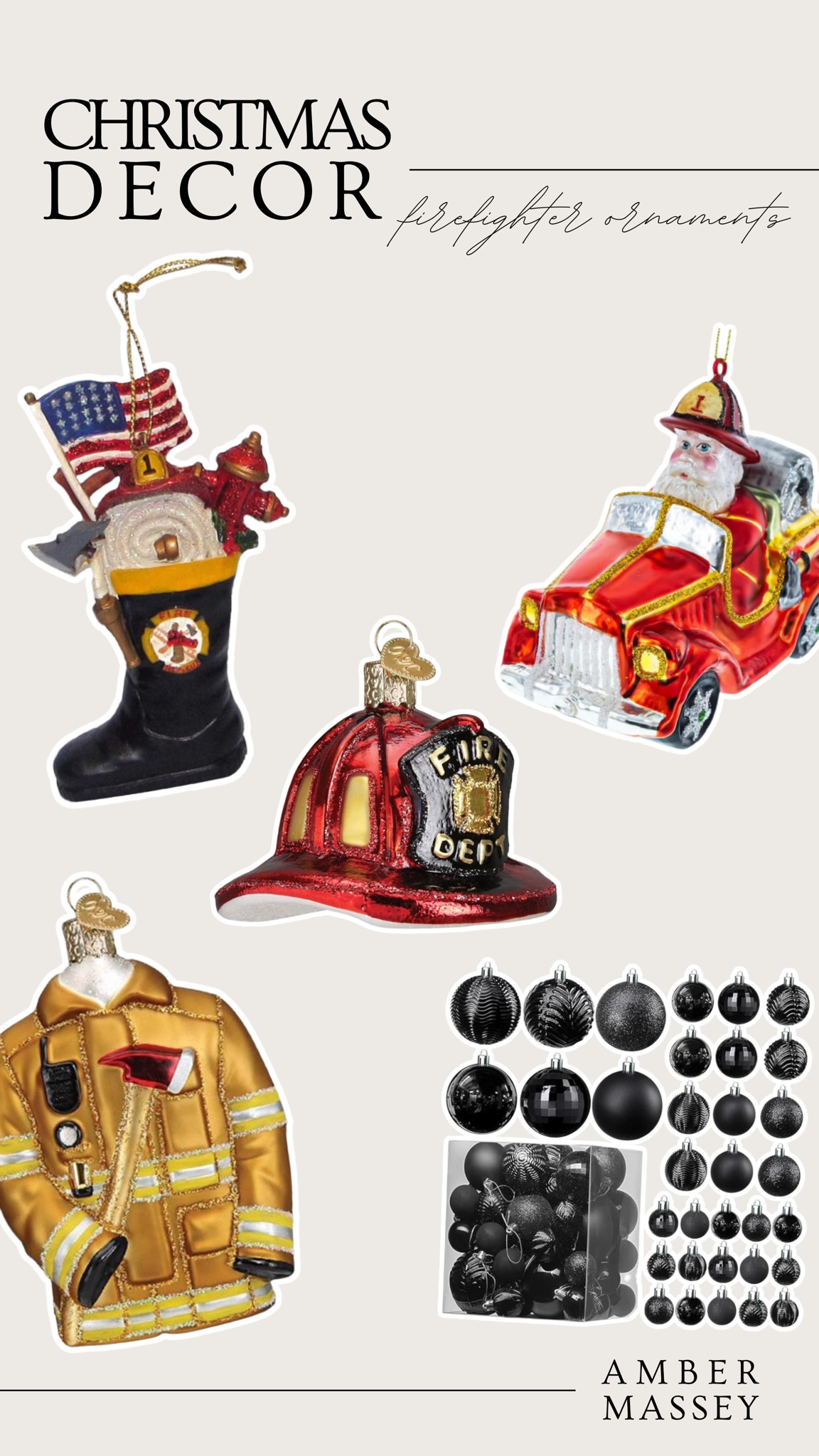 Obsessed with these firefighter themed ornaments! So cute for my fire fam! 

Christmas ornaments, Christmas decor 

#LTKHoliday #LTKHome
