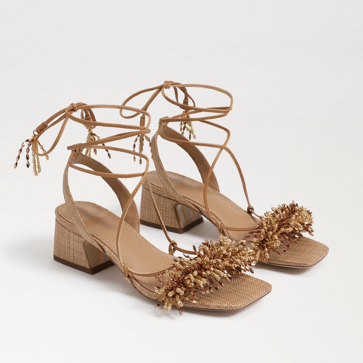 Walda Beaded Block Heel Sandal | Sam Edelman