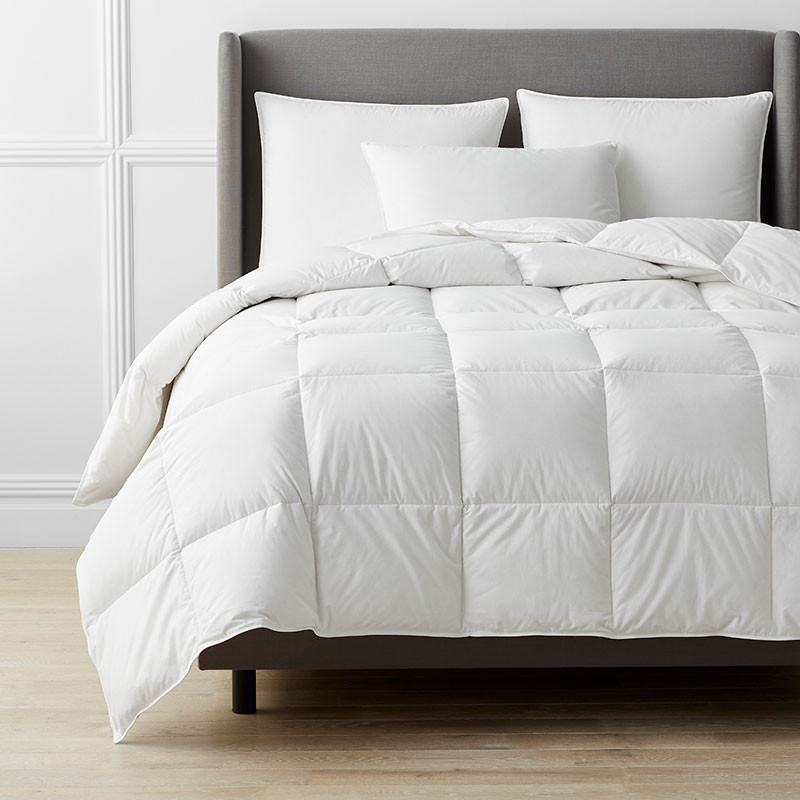 Premium Organic Cotton, Down Medium Warmth Comforter - White, Full/Queen | The Company Store