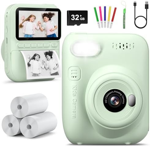 Kids Camera Instant Print | Birthday Graduation Gifts for Kids Age 3 4 5 6 7 8 9 | Toddler Portab... | Amazon (US)