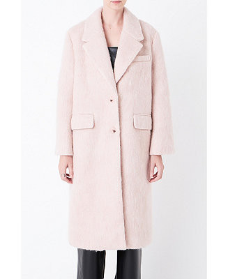 Women's Oversize Single-breasted Long Coat | Macy's