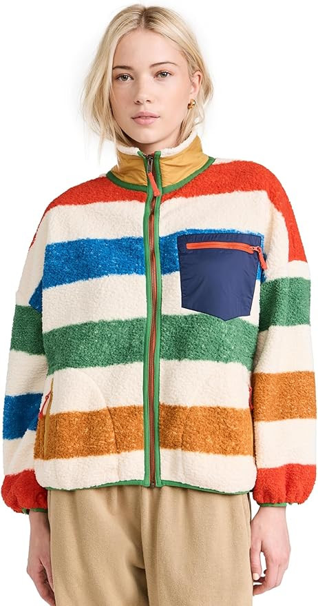 THE GREAT Outdoors Women's The Plush Colorblock Terrain Full Zip | Amazon (US)