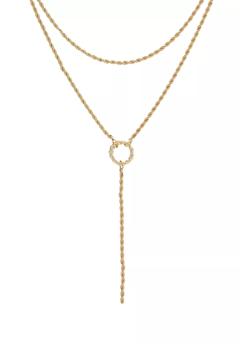 Gold Rope Chain Multi Row Necklace | Belk