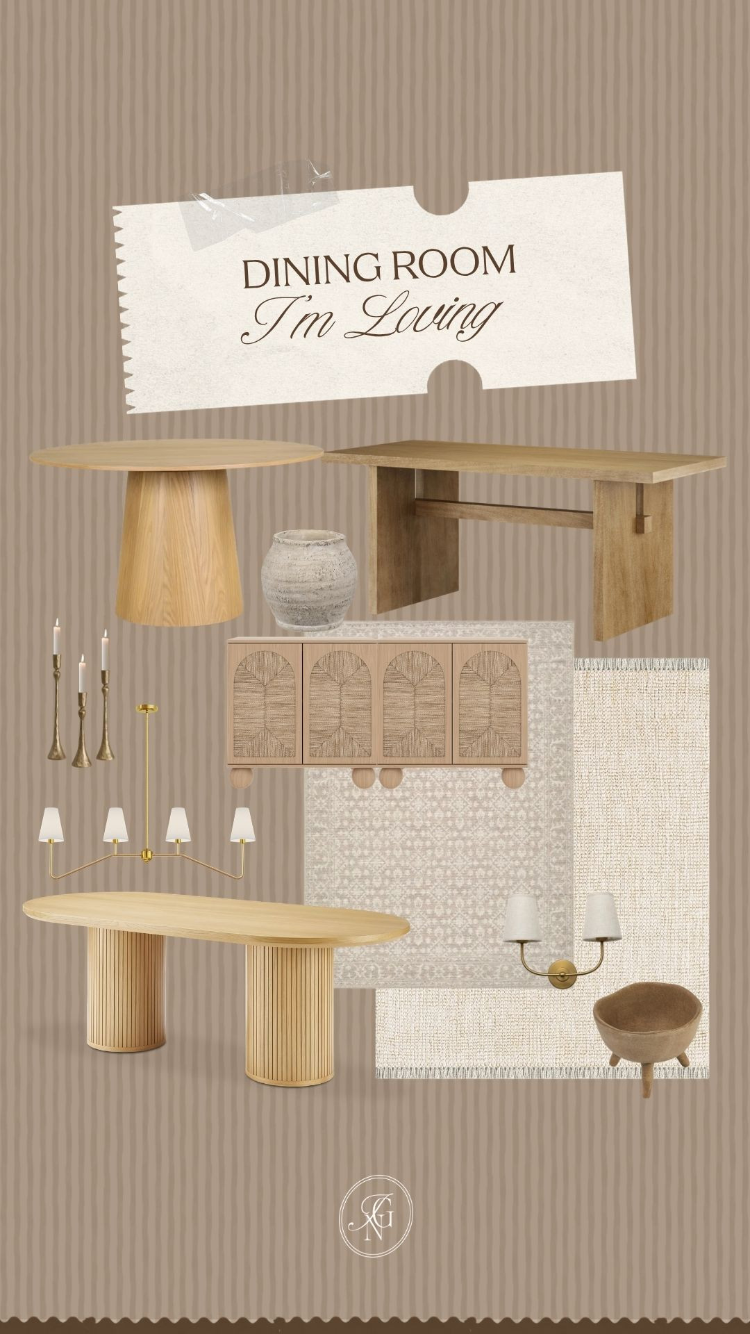 Dining room finds I’m loving for a soft neutral home 🤎 Love the mix of warm wood, woven textures, brass lighting and cozy rugs for an elevated collected look.

#diningroomdecor #diningroominspo #neutralhome #homedecor #homefinds #cozyhome #interiordesign #furniturefinds #wayfairfinds #amazonhome

#LTKHome