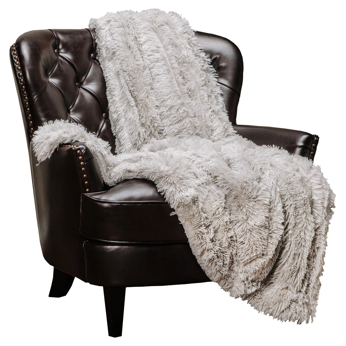 Chanasya Shaggy Shaggy Super Elegent Sherpa Long Fur Throw & Reviews | Wayfair | Wayfair North America