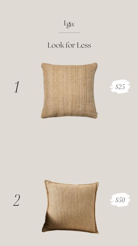 Look for Less $ — Neutral Textured Outdoor Pillow

#LTKSeasonal #LTKFindsUnder50 #LTKHome