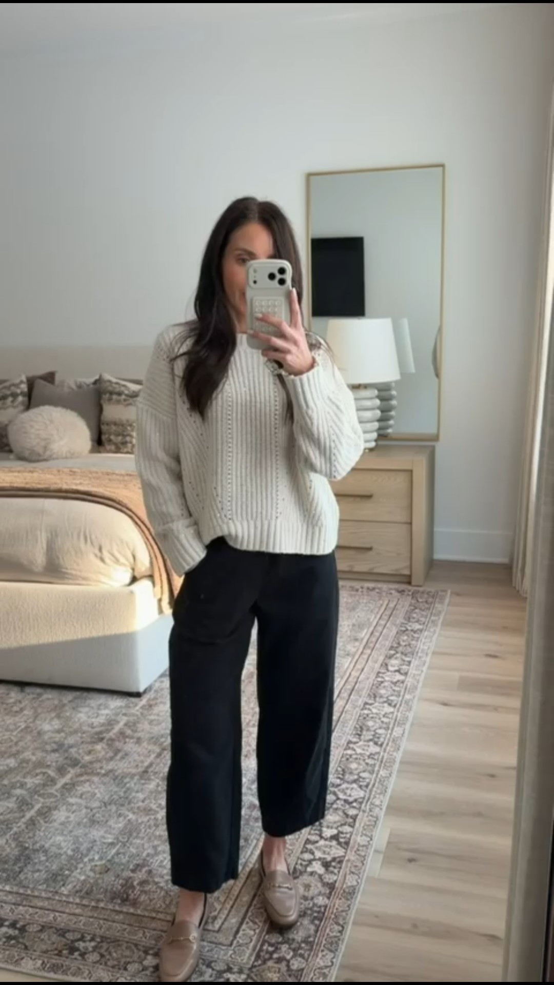 Target new arrivals, barrel leg pants, cropped pants, neutral sweater outfit, relaxed chic outfit, annabrstyle.

#LTKOver40 #LTKFindsUnder50 #LTKFindsUnder100