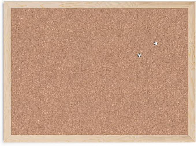 U Brands Cork Bulletin Board,18 x 24 Inches, Light Birch Wood Frame (265U00-01) | Amazon (US)