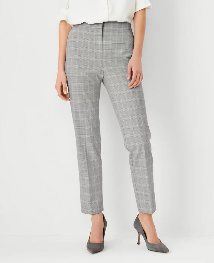 The High Rise Ankle Pant in Plaid - Curvy Fit | Ann Taylor (US)